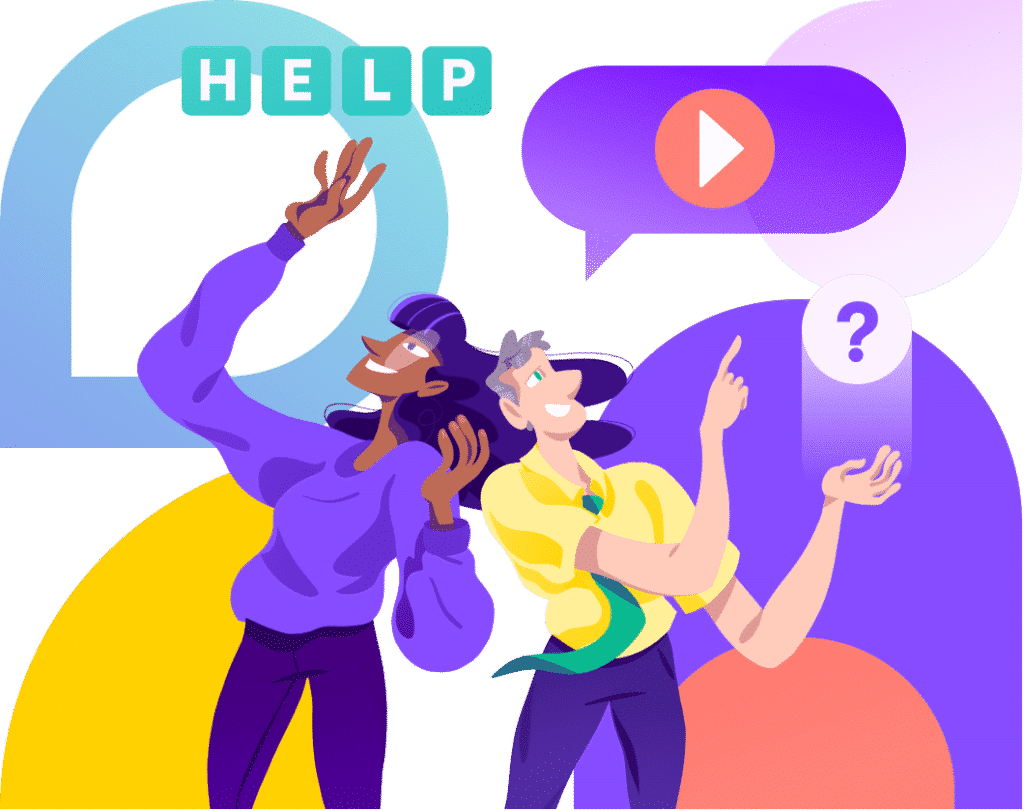 Support centre aide - Illustration Digiforma