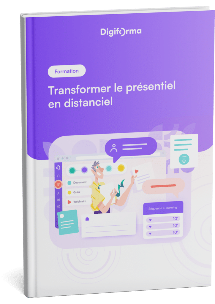 Transformer le présentiel en distanciel - Ebook Digiforma - Couverture