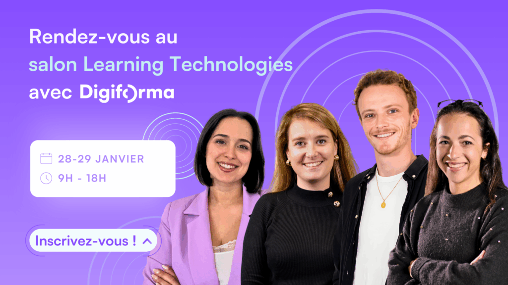 L'équipe Digiforma présente au salon Learning Technologies 2026